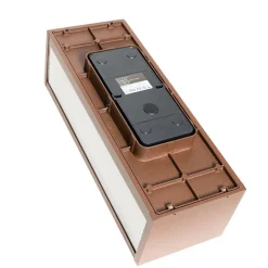 QAZQA Gartenbeleuchtung|Außenwandleuchten*Industrielle Wandleuchte rostbraun 38 cm 2-flammig IP44 - Charlois