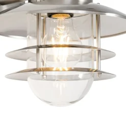 QAZQA Außenwandleuchten|Gartenbeleuchtung*Industrielle Wandleuchte Stahl IP44 - Shell