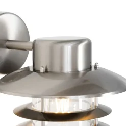 QAZQA Außenwandleuchten|Gartenbeleuchtung*Industrielle Wandleuchte Stahl IP44 - Shell