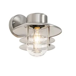 QAZQA Außenwandleuchten|Gartenbeleuchtung*Industrielle Wandleuchte Stahl IP44 - Shell