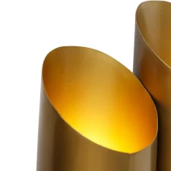 QAZQA Wandleuchten|Wohnzimmerlampen*Industrielle Wandleuchte Messing 6 Lichter - Whistle