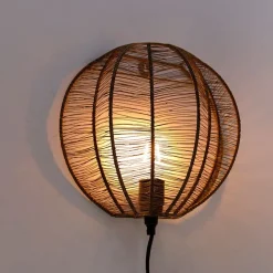 QAZQA Wandleuchten|Wohnzimmerlampen*Industrielle Wandleuchte Bronze mit Schwarz - Dong