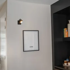 QAZQA Schlafzimmerlampen|Küchenlampen*Industrieller Deckenspot schwarz verstellbar GU10 50mm - Suplux