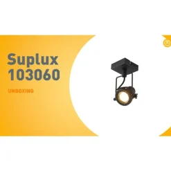 QAZQA Schlafzimmerlampen|Küchenlampen*Industrieller Deckenspot schwarz verstellbar GU10 50mm - Suplux