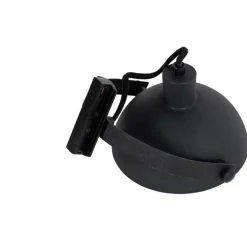 QAZQA Küchenlampen|Esszimmerlampen*Industrieller 1-phasiger Schienenstrahler schwarz mit goldfarbenem Innenleben - Iconic Magnax