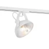 QAZQA Küchenlampen|Esszimmerlampen*Industrieller Schienenstrahler weiß mit silbernem Innenleben - Iconic Magnax