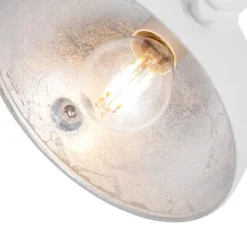 QAZQA Küchenlampen|Esszimmerlampen*Industrieller Schienenstrahler weiß mit silbernem Innenleben - Iconic Magnax