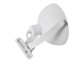 QAZQA Küchenlampen|Esszimmerlampen*Industrieller Schienenstrahler weiß mit silbernem Innenleben - Iconic Magnax