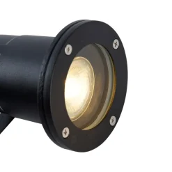 QAZQA Gartenbeleuchtung|Außenstrahler*Industrieller Smart Spike Spot schwarz inkl. WiFi GU10 IP65 - Basic