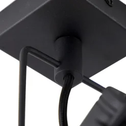 QAZQA Smarte Spots|Smarte Deckenleuchten*Industrieller Smart Spot schwarz inkl. WiFi GU10 - Suplux