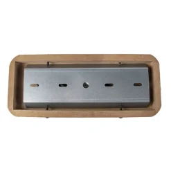 QAZQA Smarte Spots|Smarte Deckenleuchten*Industrieller Smart Spot grau mit Holz inkl. 2 WiFi GU10 - Emado