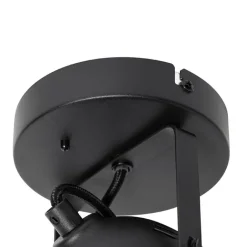 QAZQA Schlafzimmerlampen|Küchenlampen*Industrieller Spot schwarz verstellbar - Emado