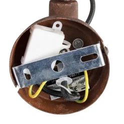 QAZQA Schlafzimmerlampen|Küchenlampen*Industrieller Strahler Rostbraun drehbar und neigbar - Sorra