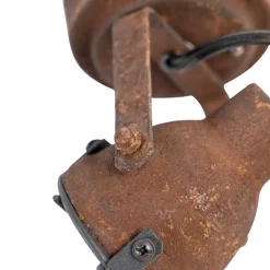 QAZQA Schlafzimmerlampen|Küchenlampen*Industrieller Strahler Rostbraun drehbar und neigbar - Sorra