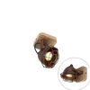 QAZQA Küchenlampen|Wandstrahler*Industriespot rostbraun mit Holz kippbar - Gina