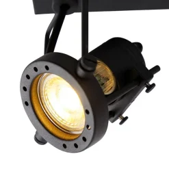 QAZQA Deckenstrahler|Aufbaustrahler*Industriespot schwarz 2-flammig - Suplux