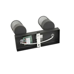 QAZQA Deckenstrahler|Aufbaustrahler*Industriespot schwarz 2-flammig verstellbar - Jim