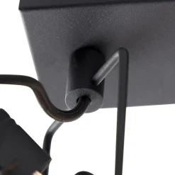 QAZQA Deckenstrahler|Aufbaustrahler*Industriespot schwarz 3-flammig - Suplux