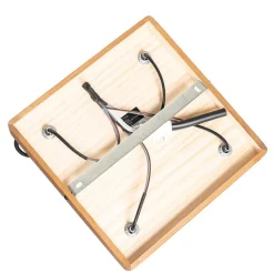 QAZQA Deckenstrahler|Aufbaustrahler*Industrie-Spot schwarz mit Holz neigbar 4-flammig - Tommy