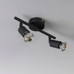 QAZQA Deckenstrahler|Aufbaustrahler*Industrie-Spot schwarz neigbar - Jeany 2