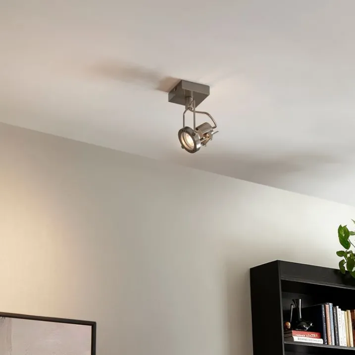 QAZQA Wandstrahler|Deckenstrahler*Industriespot Stahl drehbar und kippbar - Suplux