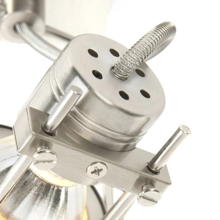 QAZQA Wandstrahler|Deckenstrahler*Industriespot Stahl drehbar und kippbar - Suplux