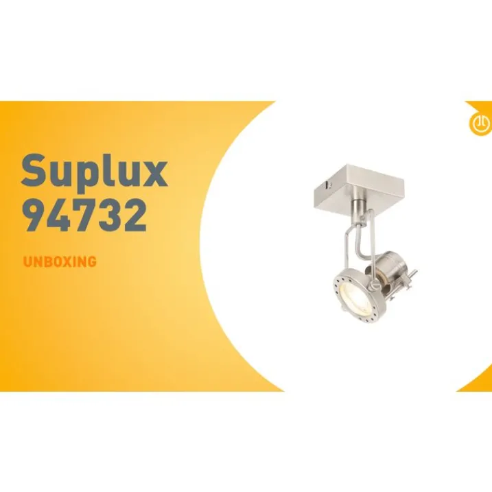 QAZQA Wandstrahler|Deckenstrahler*Industriespot Stahl drehbar und kippbar - Suplux