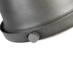 QAZQA Deckenstrahler|Aufbaustrahler*Industriespot Stahl mit Holz kippbar 3-Licht - Emado