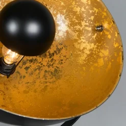 QAZQA Stehlampen|Wohnzimmerlampen*Industriestehlampe Stativ schwarz - Magna 50 Eglip