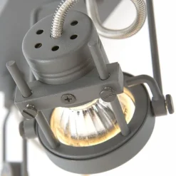 QAZQA Deckenstrahler|Aufbaustrahler*Industriestrahler anthrazit 3-Licht schwenkbar und neigbar - Suplux