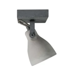 QAZQA Wandstrahler|Deckenstrahler*Industriestrahler grau Beton 1-flammig - Creto
