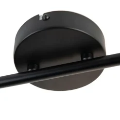 QAZQA Deckenstrahler|Aufbaustrahler*Industriestrahler schwarz 2-Licht mit Ventilen - Film