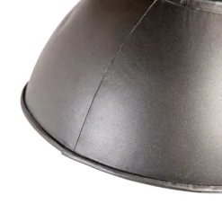 QAZQA Deckenstrahler|Aufbaustrahler*Industriestrahler schwarz mit Mangoholz 3 Lichter - Mangos