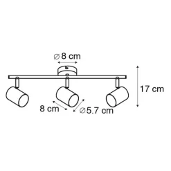 QAZQA Schlafzimmerlampen|Küchenlampen*Industriestrahler schwarz kippbar - Jeana 3