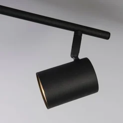 QAZQA Schlafzimmerlampen|Küchenlampen*Industriestrahler schwarz kippbar - Jeana 3