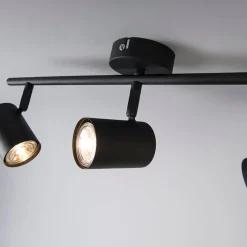 QAZQA Schlafzimmerlampen|Küchenlampen*Industriestrahler schwarz kippbar - Jeana 3