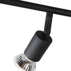 QAZQA Deckenstrahler|Aufbaustrahler*Industriestrahler schwarz kippbar - Jeany 4
