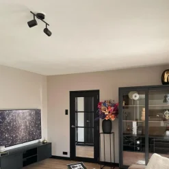 QAZQA Deckenstrahler|Aufbaustrahler*Industriestrahler schwarz kippbar - Jeana 2