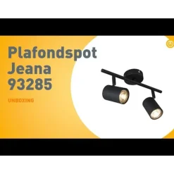 QAZQA Deckenstrahler|Aufbaustrahler*Industriestrahler schwarz kippbar - Jeana 2