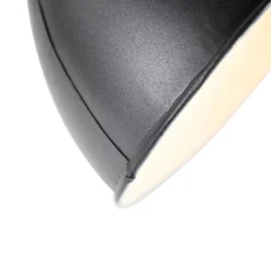 QAZQA Deckenstrahler|Aufbaustrahler*Industriestrahler schwarz mit Mangoholz 2-hell - Mangos