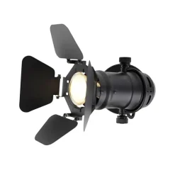 QAZQA Wandstrahler|Deckenstrahler*Industriestudio Spot schwarz GU10 mit Klappen - Film