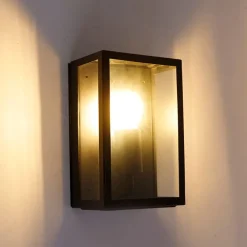 QAZQA Smarte Außenbeleuchtung|Außenwandleuchten*Intelligente Außenwandleuchte schwarz inkl. WLAN A60 IP44- Rotterdam 2