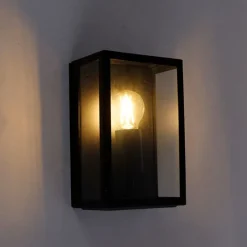 QAZQA Smarte Außenbeleuchtung|Außenwandleuchten*Intelligente Außenwandleuchte schwarz inkl. WLAN A60 IP44- Rotterdam 2