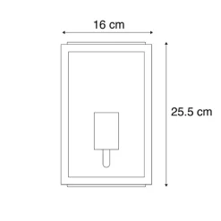 QAZQA Smarte Außenbeleuchtung|Außenwandleuchten*Intelligente Außenwandleuchte schwarz inkl. WLAN A60 IP44- Rotterdam 2