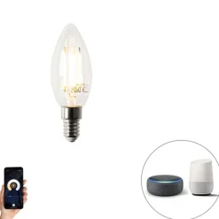 LUEDD Smarte Glühbirnen|Led Lampen*Intelligente dimmbare E14-LED-Lampe B35 4,5 W 470 lm 2700 K