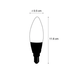 Calex Smarte Glühbirnen|Led Lampen*Intelligente E14 LED-Lampe B35 4,9W 470lm 2200-4000K