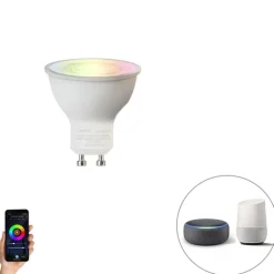 LUEDD Smarte Glühbirnen|Led Lampen*Intelligente GU10 RGBW LED-Lampe 5W 350 lm 2200-4000K