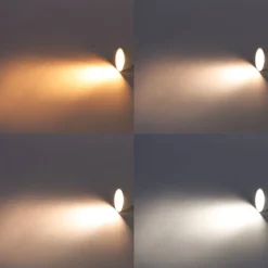 LUEDD Smarte Glühbirnen|Led Lampen*Intelligente GU10 RGBW LED-Lampe 5W 350 lm 2200-4000K