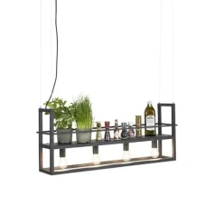 QAZQA Smarte Pendelleuchten|Pendelleuchten*Intelligente Hängelampe schwarz inkl. WiFi A60 Lichtquellen - Cage Rack