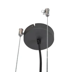 QAZQA Smarte Pendelleuchten|Pendelleuchten*Intelligente Hängelampe schwarz inkl. WiFi A60 Lichtquellen - Cage Rack